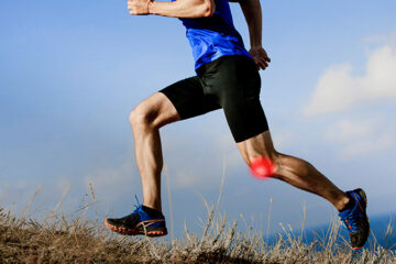 le genou du coureur