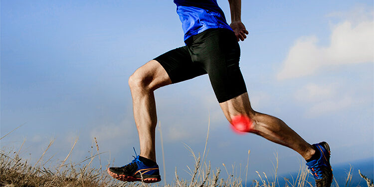 le genou du coureur