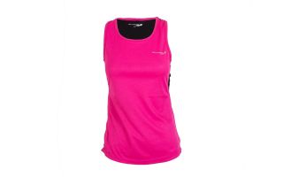 CAMISETA RUNNING IMPOSSIBLY MUJER FUCSIA NEGRO