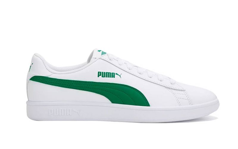Puma Smash V2 L White Green - Resistant fabrics