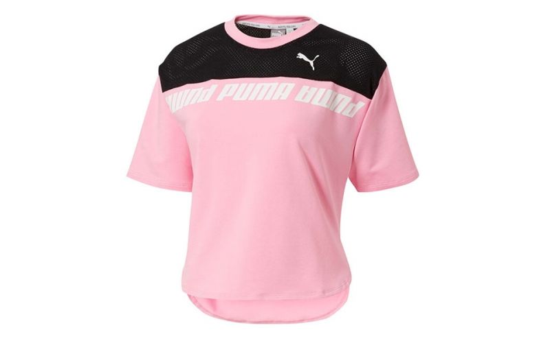 Puma Modern Sports Pink Black Women Shirt Great Comfort Design