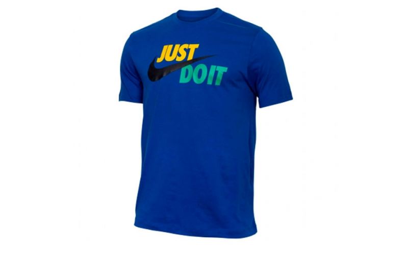 Camiseta Nike Just Do It Swoosh Azul - Suave y comoda