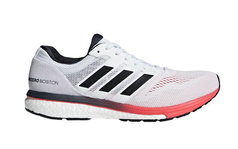 Adidas Adizero Boston 7 white red - Running shoes for competing