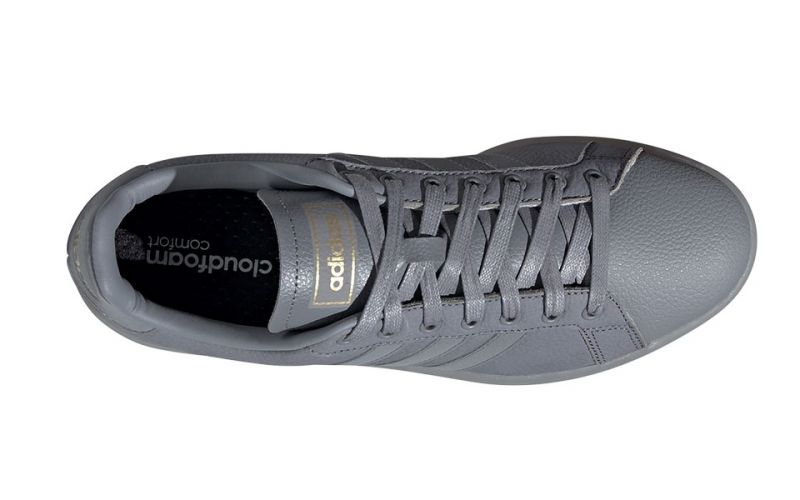 adidas men's grand court sneaker grey