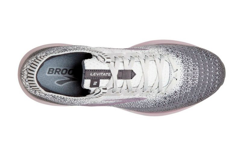 brooks grey and pink