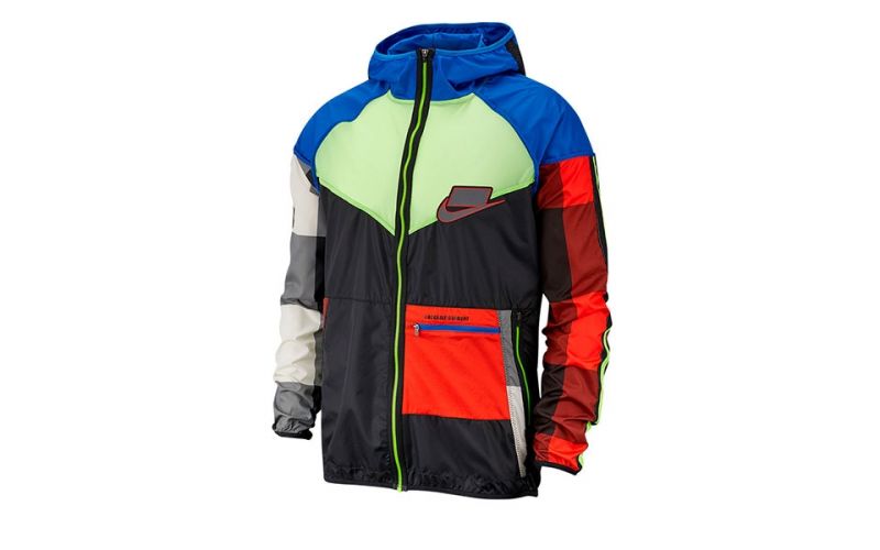 nike running windrunner jacket in multicolour