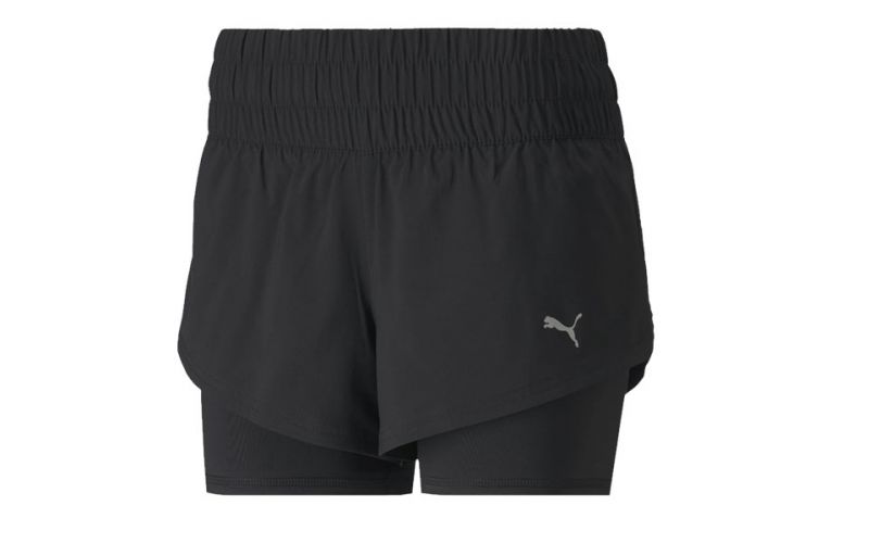 puma 2 in 1 shorts women's