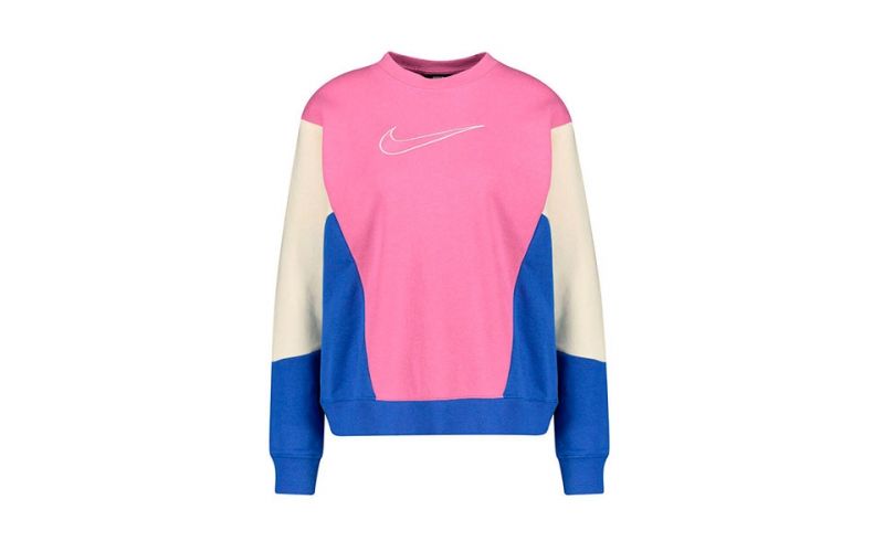 primer ministro pecador Preludio Sudadera Nike Sportswear Crew rosa azul - Diseño versátil