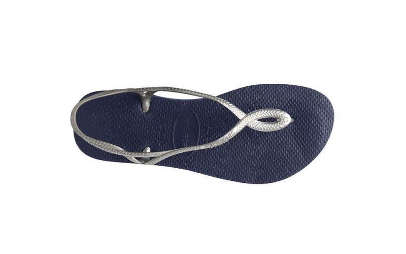 Havaianas Moon Sandals silver blue girl Light