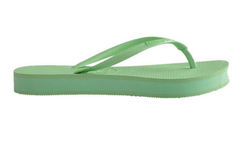 Tongs Slim Havaianas Flatform Vert - Confortables et elegantes