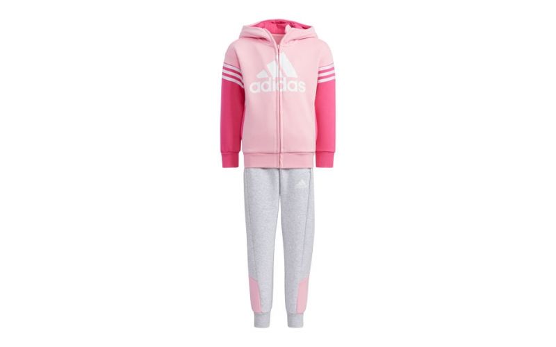 adidas badge of sport fleece tracksuit junior