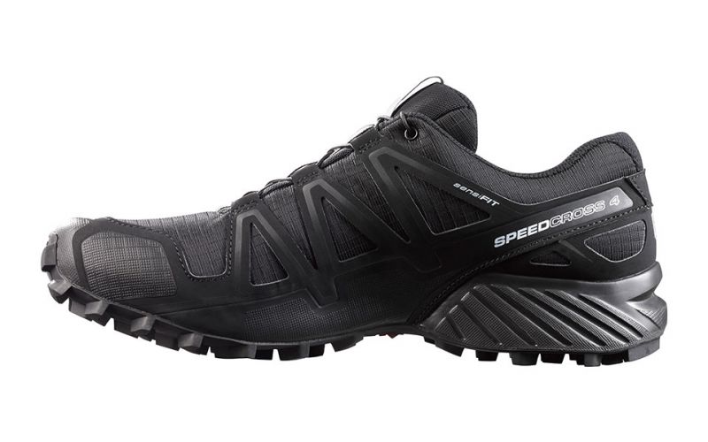 Salomon SpeedCross 4 Black For Men | Trail Running Shoes